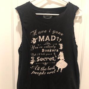 Black Alice in Wonderland tank